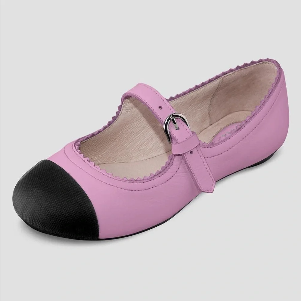 NIB Bloch Girls Cassiopeia Ballet‎ Flats Rose Pink Size 3.5 (35)